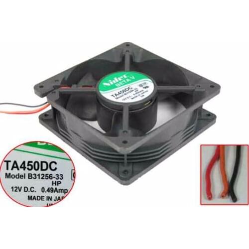 Nidec B31256-33 Server Cooling Cooling Fan DC 12V 0.49A 120x120x38mm 3-wire