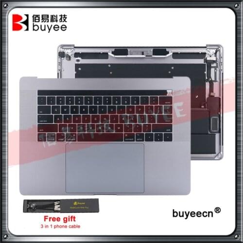 Original A1707 Palmrest TopCases Cover For Macbook Pro Retina 15.4" A1707 US keyboard+trackpad+A1820 battery assembly 2016 2017