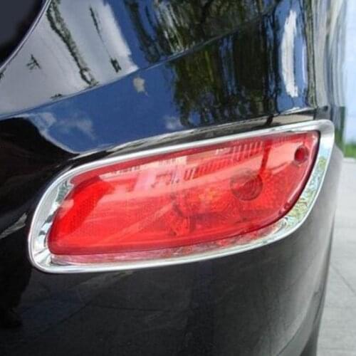 Fit For HYUNDAI Santa Fe 2010 2011 Chrome Rear Tail Fog Light Lamp Cover Trim