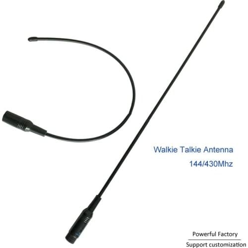Wireless Communication Walkie Talkie Dual band 144Mhz 433Mhz 430Mhz Flexible Lora Antenna 1pcs