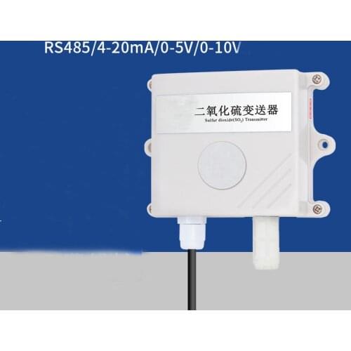 RS485 SO2 sensor module 0-20ppm 0-2000ppm SO2 Transmitter detector gas sensor SO2 0-5V/0-10V/4-20MA 485 protocol Gas Sensor
