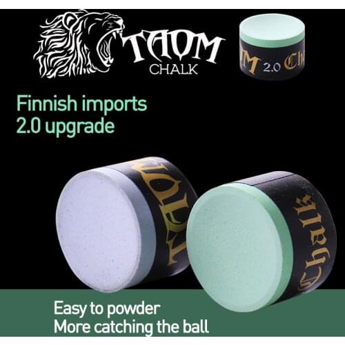 Taom Pyro Pool Cue Chalk Billiard Chalks Blue/Green/Pink Colors Durable Professional Chalk Snooker Chalk Billiards Accessories