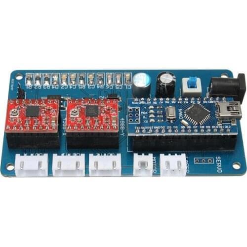 USB Laser 2 Axis Stepper Motor USB Driver Board Controller laser engraver control board,adjust power, Elerk maker software