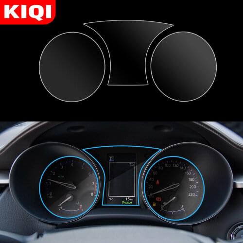 KIQI Car Instrument Panel Screen Protector for Toyota C-HR CHR 2016 - 2019 Car Interior Dashboard Membrane Protective TPU Film
