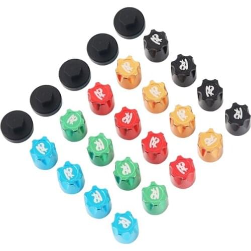 4PCS Aluminium RC Car Wheel Rim Center Cap M4 Nut for 1/10 RC Crawler Traxxas TRX4 Axial SCX10 90046 D90 Tamiya MST