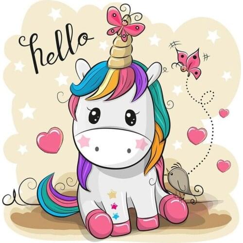 5D DIY Diamond Painting Kits Cartoon Crystal Full Round With AB Drill Diamond Embroidery Mosaic Picture Home Decor