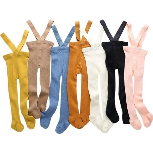 1-3Yrs Baby Girls Boys Stocking Candy Colors Infant Kids Belt Knitted Socks Spring Autumn Tight