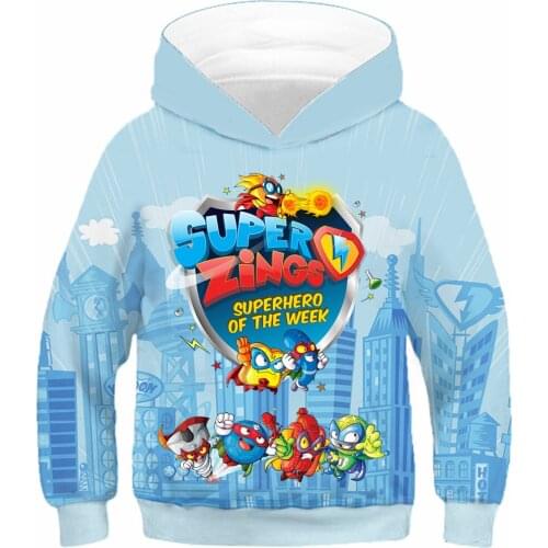 Children Superzings Game Hoodies Super Things Series 6 Zings Boys Girl Child Sweatshirts Kids Clothing Autumn Pullover Clothes