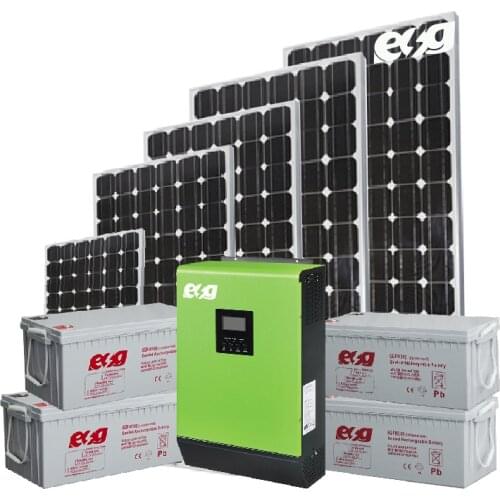 ESG Commercial Ground Mounting MPPT high frequency pure sine wave Inverter 5kw Complete Solar Power System