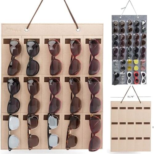 Hot Sale Home Eyeglass Sunglasses Storage Display Pocket Wall Stand Organizer holder for Glasses