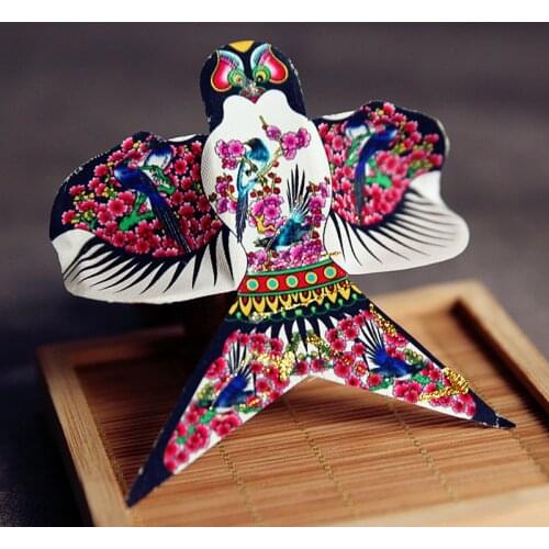 Pocket kite handmade paper kite gift box small gift Chinese style retro kite ornaments Palace wind mini kite holiday decorations