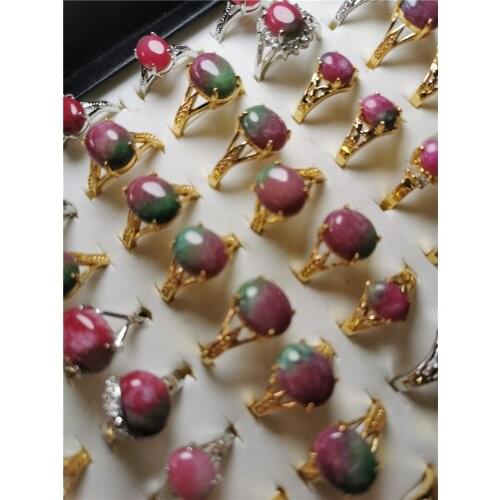 Koraba Womens 925 Natural Peach Blossom Jade Ring Band Ring for Women Jewelry Wedding Bands Classic