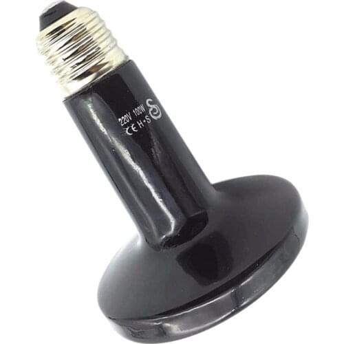 25W/50W/75W/100W/150W/200W Ceramic Emitter Heater Lamp Pet Farm Animal Reptile Poultry Heat Breeding Light