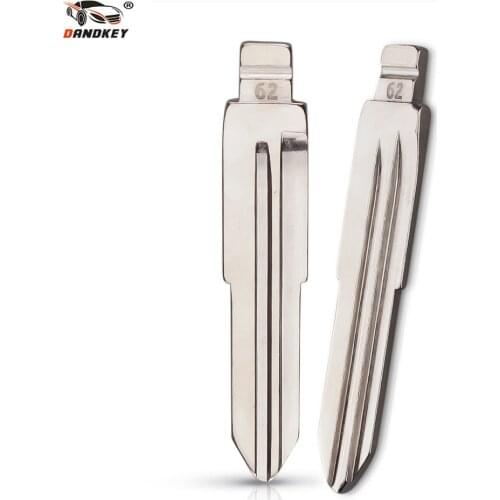 Dandkey Metal Blank Flip KD Remote Key Blade Type #62 For Mitsubishi (left Blade) For Benz Mini NO. 62 MIT8 Blade Fob Replacement
