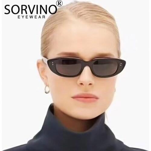 Women Black Rectangle Sunglasses Sexy Retro Small Sun Glasses Brand Designer Vintage Eyeglasses Eyewear Female Oculos