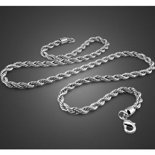 Wholesale Fashion men necklace 100% 925 sterling silver pendant choker 5 mm 24 inches solid silver thick snake chain jewelry