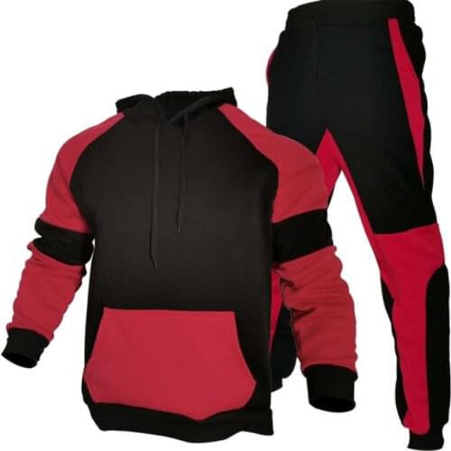 Stripe Tracksuits Mens Sportswear Set 2021 Autumn Winter 2 Pieces Sweatshirt+Pants Suit Brand Men Jogging clothes sports suit