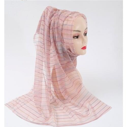 2020 NEW women muslim hijab scarf femme musulman soft solid gold silk headscarf islamic hijab cover-up shawls and wraps