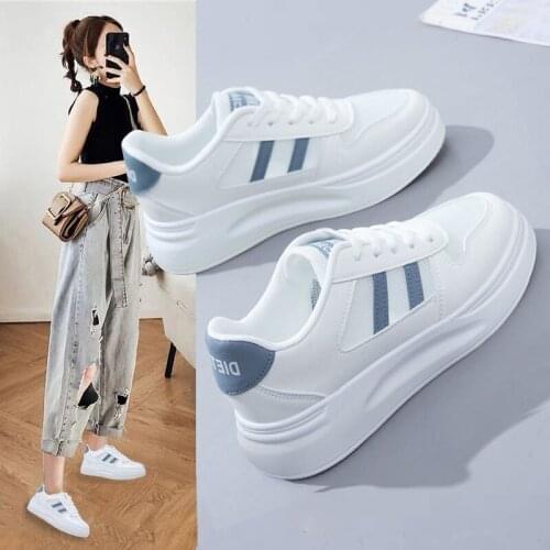 2021 fashion Womens spring and autumn new Korean trend students Joker super fire breathable platform shoes Leisure sports shoes