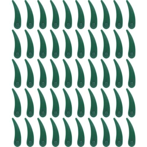 50Pcs Lawn Mower Plastic Blade Replacement Accessories Parts Fit For ART 23‑18 Li/26‑18Li Lawn Mower Plastic Blade