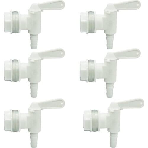 6 Pack Bottling Bucket Plastic Spigot, Replacement Spigot for Beer or Soda Homebrewing