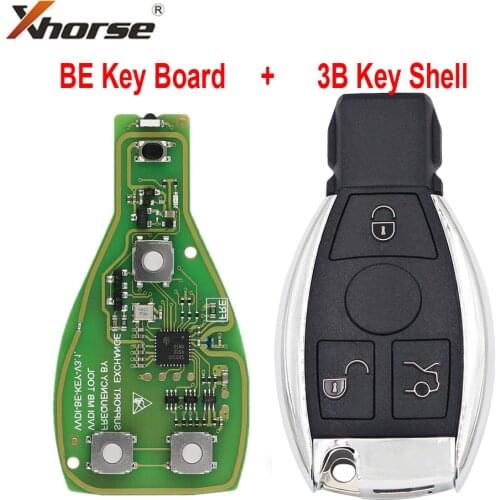 XHORSE VVDI BE Key Pro For Benz V1.5 PCB Remote Key Chip Improved Version Smart Key Shell Can Convert Tokens To MB BGA Tool