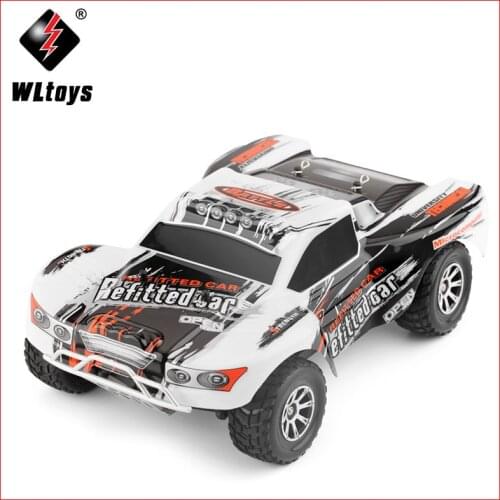 Original Wltoys RC Car A969 1/18 Scale Toys 2.4G 4WD 70km/h RC Drift Short Course Long Distance Control 4-wheel Shock Absorbe