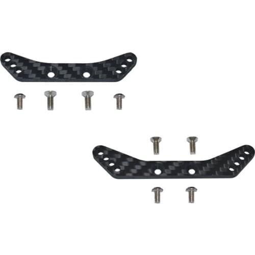 TAMIYA TA08 PRO 1/10 SCALE RADIO 4WD carbon fiber front + rear shock absorber fixing plate T1+T2 FTA802830