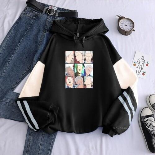 Harajuku Haikyuu Patchwork Hoodies Tops 2021hot Manga Men High School Student Club Graphics Fashion Hip Hop Hooded Sweatshirts