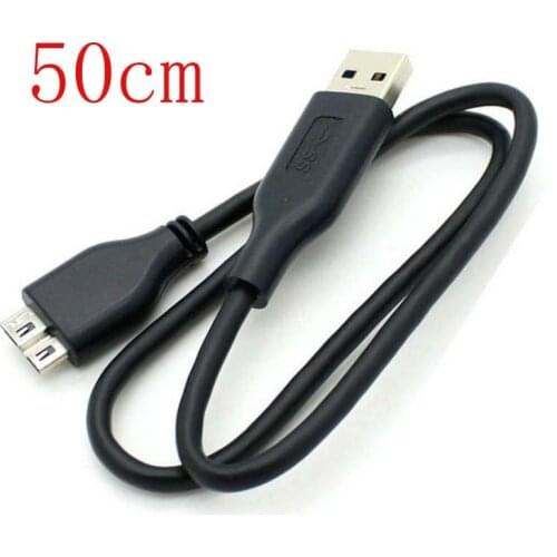 USB3.0 PC Power Charger + Data SYNC Cable for WD My Passport WDBKXH5000ABK 50cm