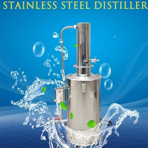 220V 5 Liters Stainless Steel Electro-thermal Distillation Water Device Laboratory Distillation Water Water Making Device 4.5KW