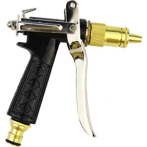 High Pressure Water Spray Gun Brass Nozzle Garden Hose Pipe Lawn Car Washing