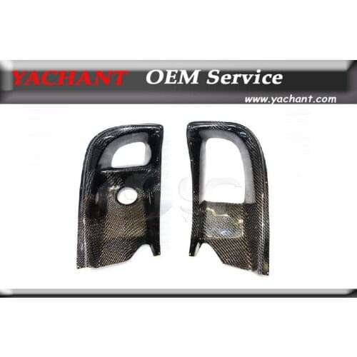 Car-Styling Carbon Fiber Air Duct 2Pcs Fit For 2006-2007 Evolution 9 EVO 9 RA Style Front Bumper Air Ducts