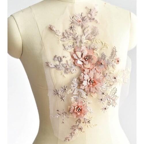 Nice Quality Colors Wedding Decoration Diy Lace Rhinestone Crystal Trim Patches Applique Designers Sewing For Evening Dress