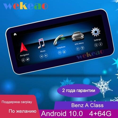 Wekeao 10.25" Android 10.0 Car Dvd Player For Mercedes Benz A Class W176 GLA CLA Autoradio Auto GPS Stereo 4G Carplay 2013-2018