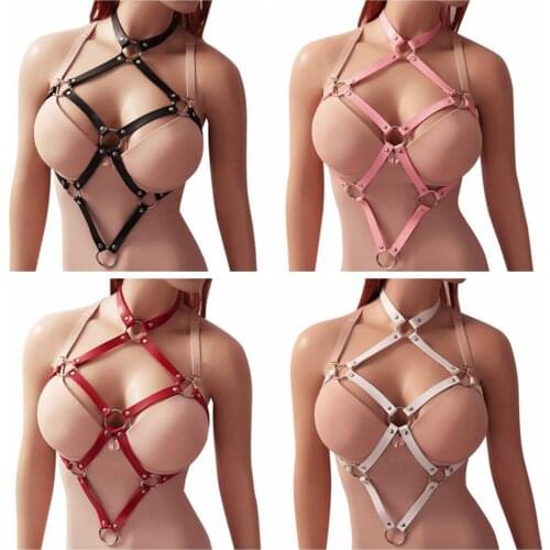 Sexy Lingerie Leather Harness Womens Belt Harajuku Punk Pastel Goth Accessories Party Dress Dance Rave Costume Sword Belt