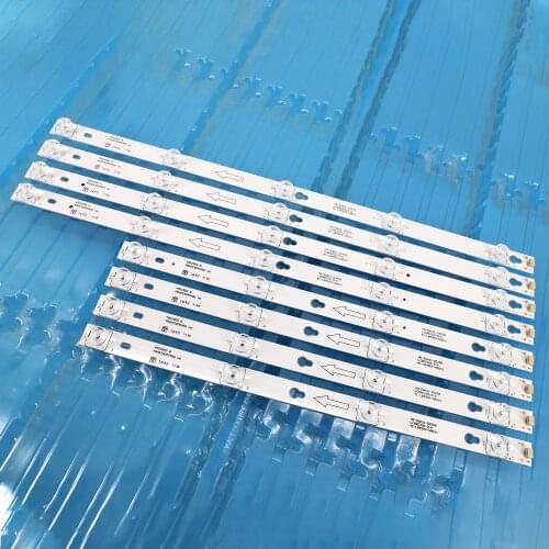 100%new 1set=8pcs LED Backlight strip for Toshiba 49L2600 L49S4900fs 49U7800 49P2US 49L2900 49D2900 49S405 49S403 TOT_49_D2900