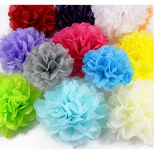 1PCS 4/6/8/10/12 Inch Tissue Paper Pom Poms DIY Creative Craft Paper Flower Balls For Birthday Wedding Home Decorations