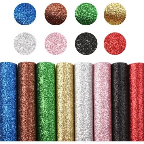 15*21cm A5 Bling Glitter Rainbow Faux Leather Set Fabric For Sewing Synthetic DIY Earrings Bag Material Fabric,1Yc20459