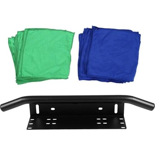 2 Set Car Accessories: 1 Set Auto Car Detailing Soft Cloths & 1 Pcs 58.4cm Front Bumper License Plate Mount Bracket