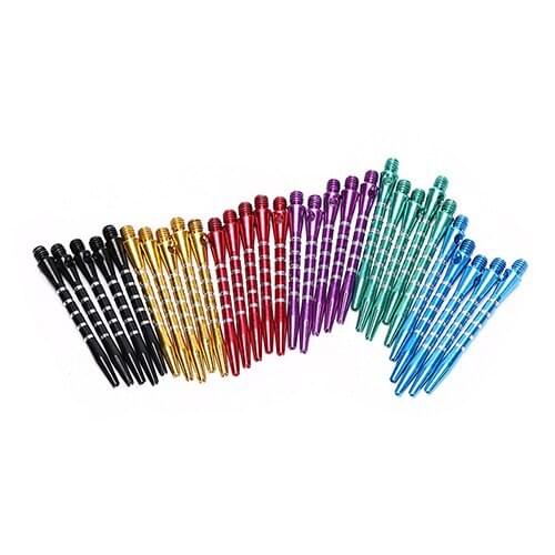 30 Pcs/lot Wholesale Aluminum Alloy Dart Shaft Mix Color 2BA Thread Dart 53mm