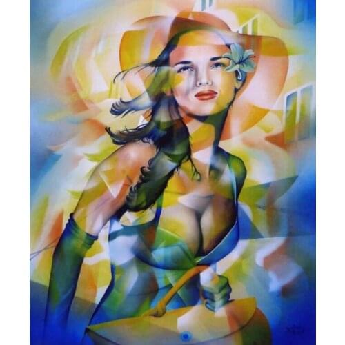 5D Diy Diamond Embroidery Full Display Abstract Sexy Lady Paint With Diamond,Mosaic Cross Stitch Picture Of Rhinestones C628