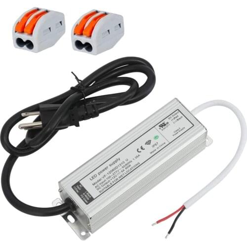 60 Watt LED Power Supply 12V LED Driver 12 Volt 60W LED Transformer 110V to 12V Converter 12V 5A LED Driver 120 Volt to 12V DC P