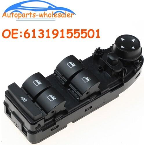 61319155501 For BMW 3er E90 E91 LCI Schalter Fensterheber Fahrerseite TN for USA Door Mirror Window Control Switch Button Car