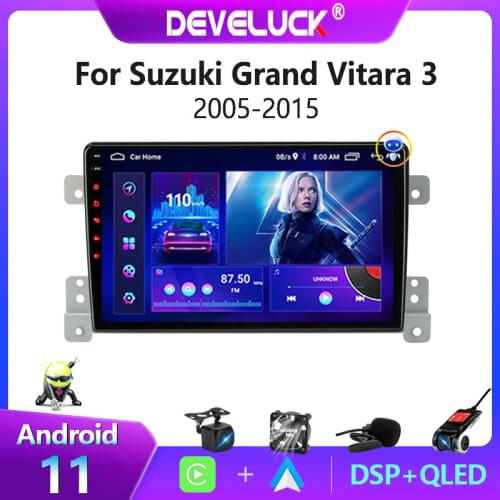 2 din Android 10 Car Radio Multimidia Player Video GPS Navigaion For Suzuki Grand Vitara 3 2005 2013 2014 2015 2din Auto Stereo