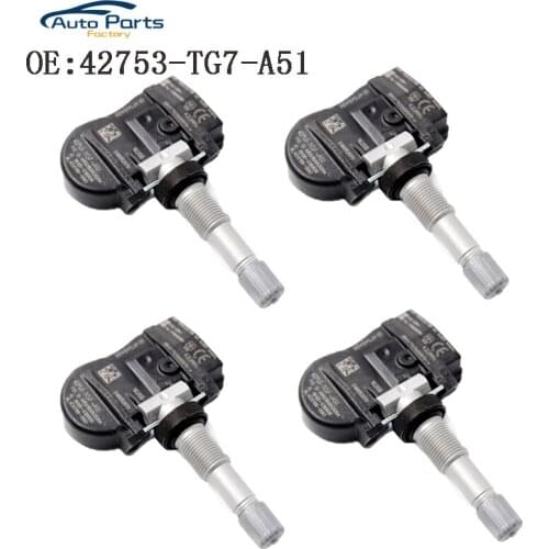 4 PCS TPMS Tire Pressure Sensor For 2016-2017 Honda Pilot 42753TG7A51 42753-TG7-A51