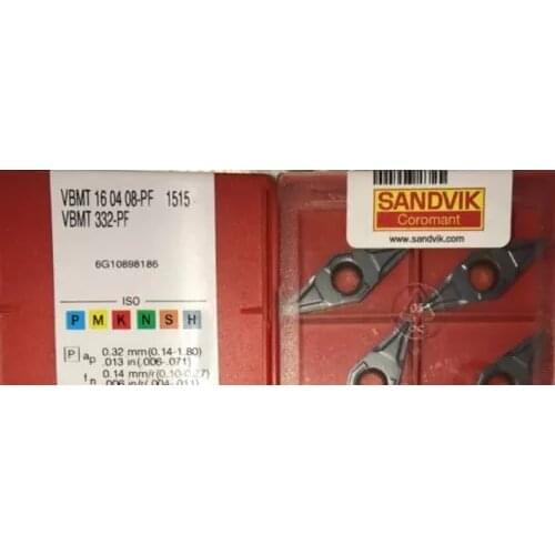 10PCS CARBIDE INSERT VBMT 160408-PF 1515