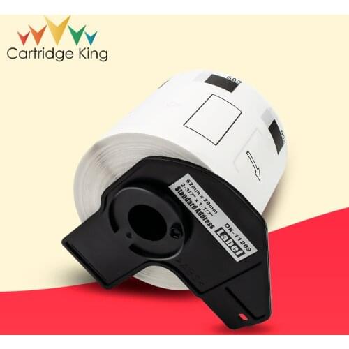 Cartridge King for Brother DK-11209 Small White Paper Address Thermal Labels 62*29mm for Brother QL L-500 QL-550 QL-570 QL-570VM