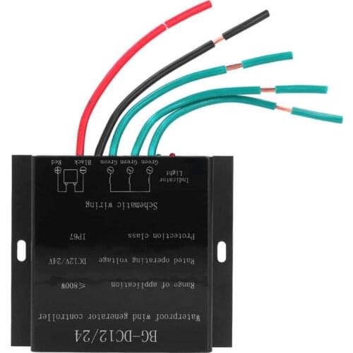 12/24V 800W Wind Turbine Generator Controller Waterproof Battery Charging Regulator