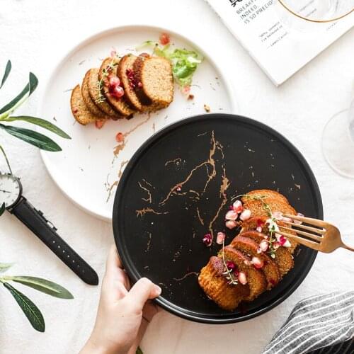 Creative Ceramic Plate Dinner Set Pasta Pizza Dessert Steak Western Dinner Plates Matte Tableware Nordic Style Plates Tableware